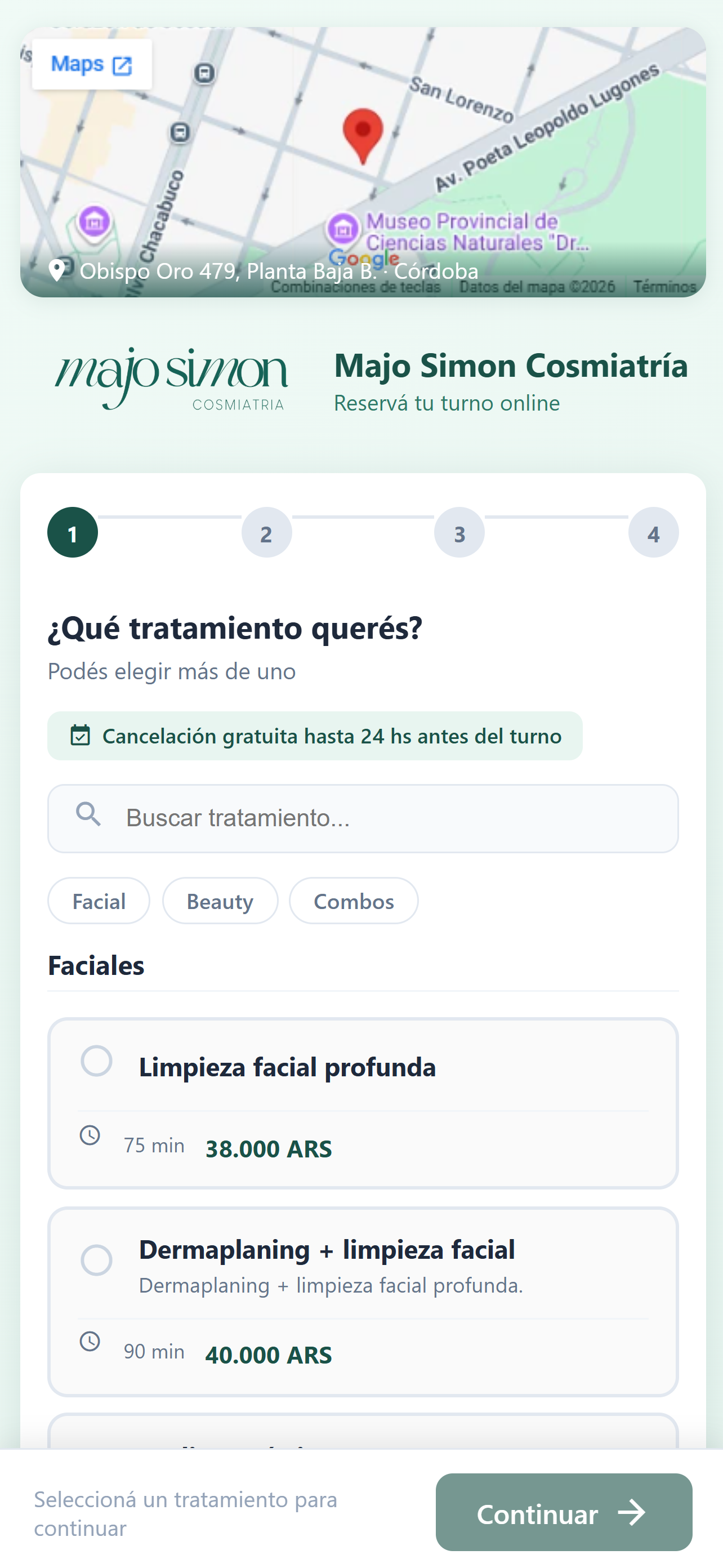 Paso 1: elegir tratamiento